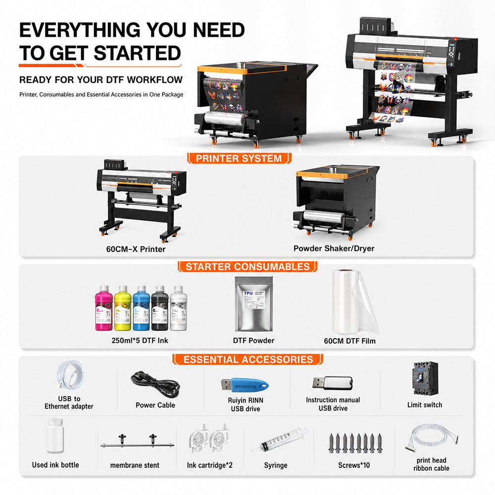 ColorSun 60CM-X DTF Printer